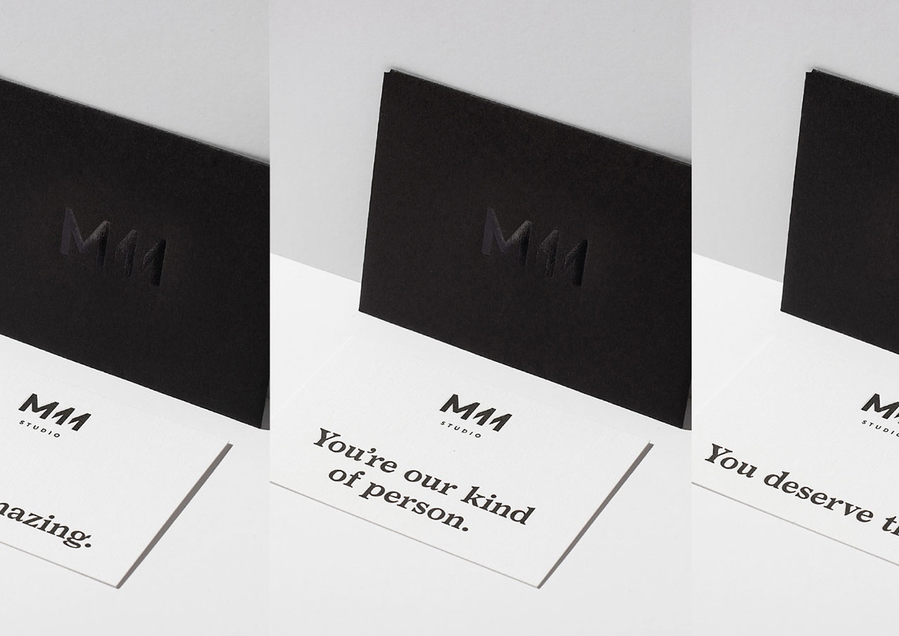 M11沙龍品牌logo及VI形象設計欣賞
